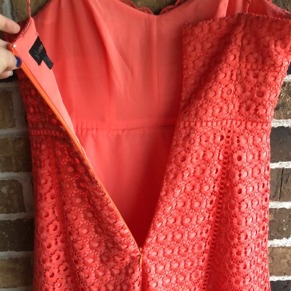 J. Crew Daisy Lace Evening Dress in Smoky Coral - Picture 15 of 15